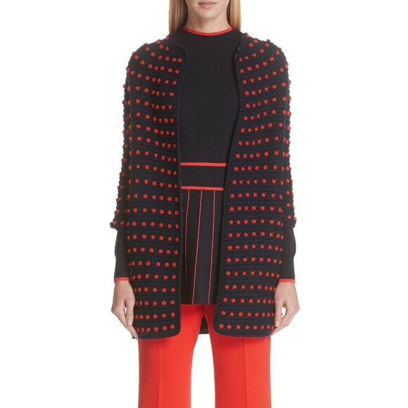 ⭐ NWT Lela Rose Crochet Dot Cardigan Sweater XS Collection ($2490) - Picture 4 of 7